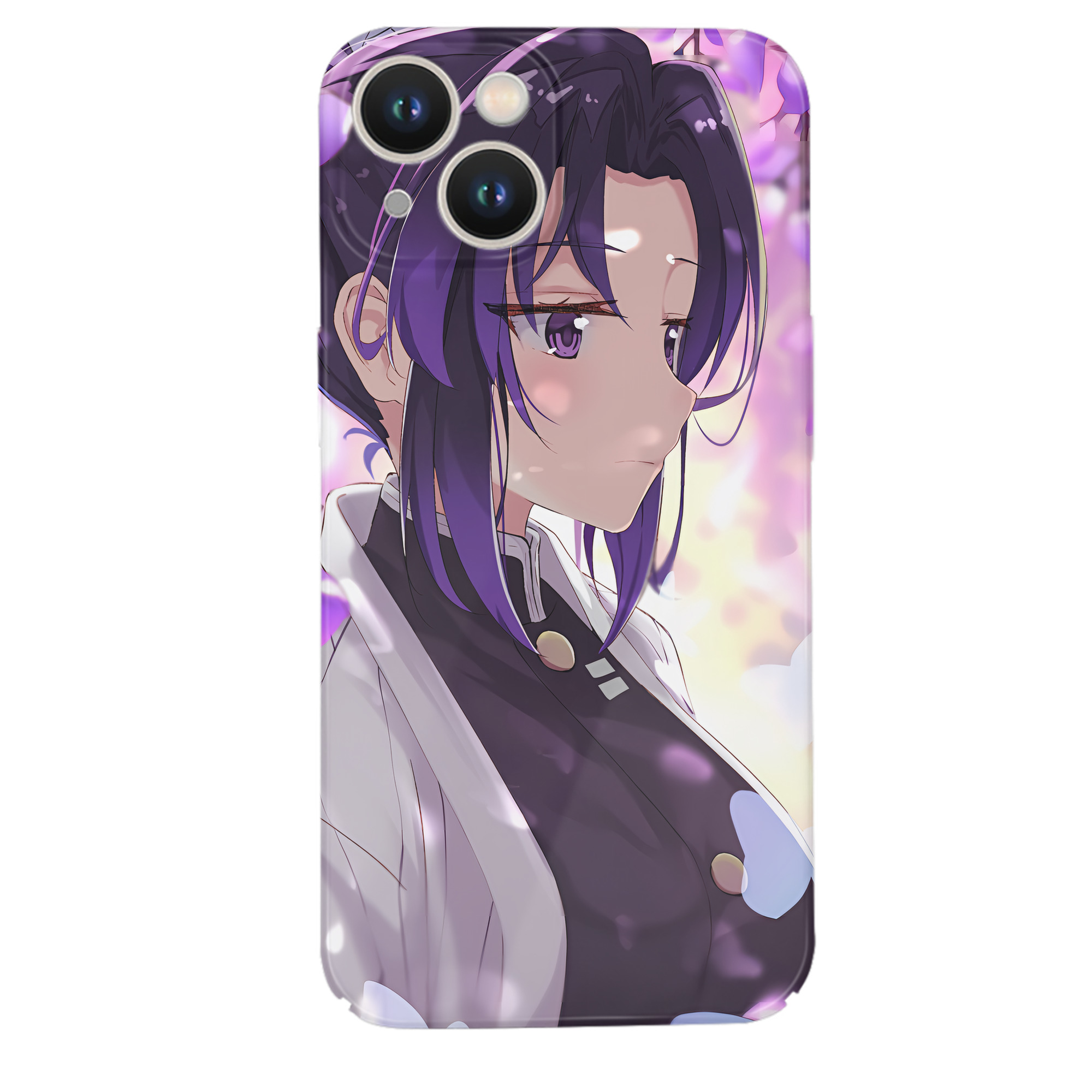 （画像用） 鬼滅の刃（きめつのやいば）蟲柱-胡蝶 しのぶ／こちょう しのぶ Kochou Shinobu 【iPhone 14シリーズ対応】ハードケース